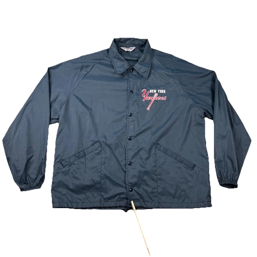 Vintage Swingster Yankees Jacket Mens XL MLB Baseball Snap 80s Coaching USA